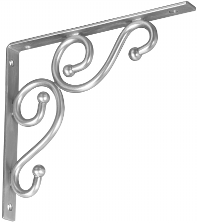 Stanley Hardware 7in. X 8in. Satin Nickel Traditional Decorative Shelf Bracket  2505 at Sears.com