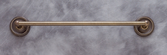 JVJHardware 22130 Roped 30 in. Towel Bar Set Concealed Screw - Antique Brass at Sears.com