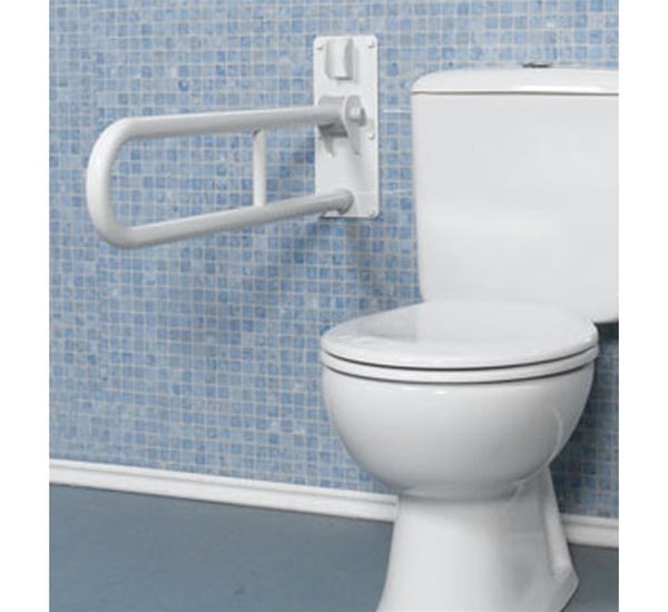 Akw 01810 Wh 30 In. Fold-up Double Support Bar - White