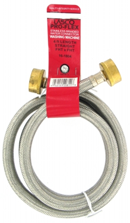Larsen Supply .75in. Fht X Fht X 4ft. Washing Machine Hose Connector