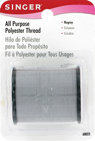 Singer 150 Yards Nugrey All Purpose Polyester Thread 60023
