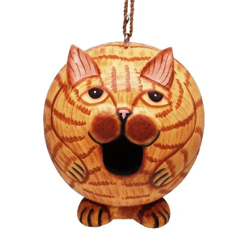Bobbo Inc Bobbo3880204 Birdhouse Gordo Cat Orange Tabby