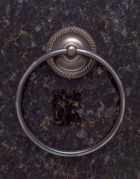JVJHardware 22106 Roped 6.13 in. Dia. Towel Ring Concealed Screw - Antique Brass at Sears.com