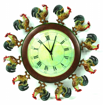 Pinnacle Strategies Metal Rooster Clock  R91231 - Pack of 4 at Sears.com