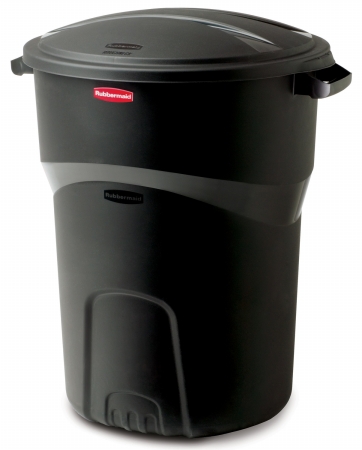 Rubbermaid 32 Gallon Black Non Wheeled Roughneck Trash Can  1793963 at Sears.com