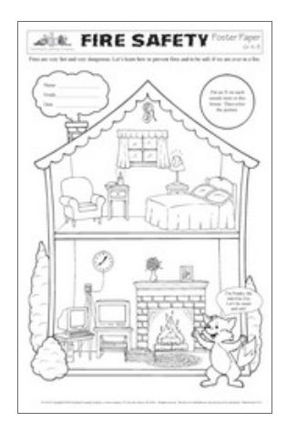 Lorenz Corporation TLC10555 Fire Safety Poster Paper- Grade K-3 at Sears.com