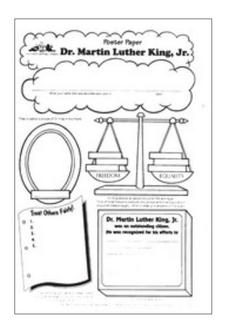 Lorenz Corporation TLC10087 Dr. Martin Luther King, Jr. Poster Paper- Grade 3 Plus at Sears.com