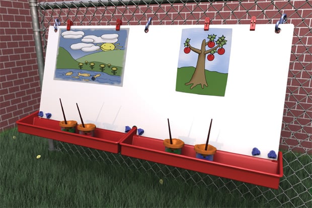 Manta Ray S3102 46"W x 22-1/2"H Double Fence Easel at Sears.com