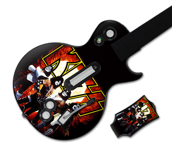 Musicskins Mskiss10026 Guitar Hero Les Paul Xbox 360 And Ps3 Kiss