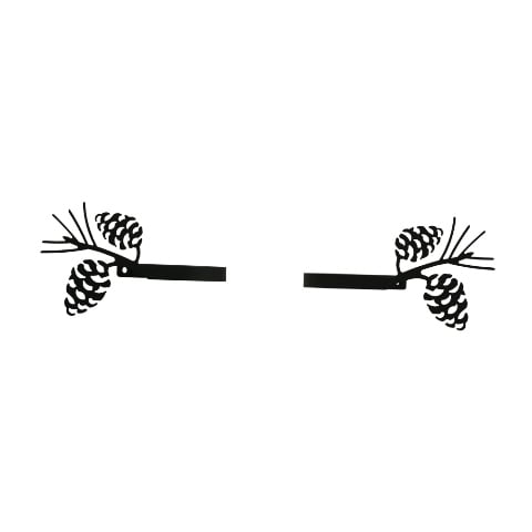 Village Wrought Iron CUR-TB-89 Pinecone Tie Backs at Sears.com