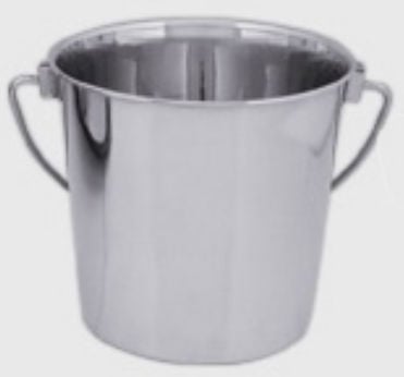 Qt Dog Ss0140 1 Quart Bucket - Stainless Steel