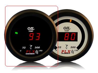 PLX Devices PLX-DM-5-OilTemp-Black DM-5 Oil Temperature Single Gauge - Black at Sears.com