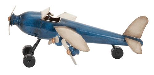 Benzara 68388 14 in. W x 7 in. H Metal Plane at Sears.com