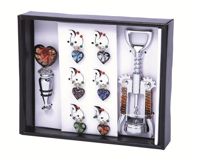 Picnic Gift 5050-CH Wine Bling Set - Cupid Hearts at Sears.com