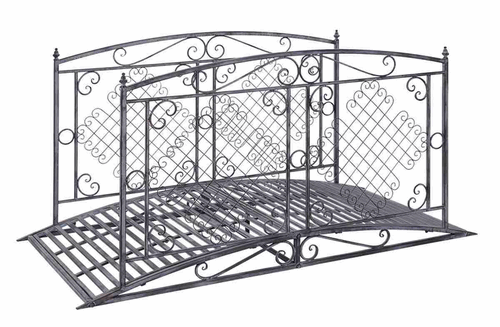 Benzara 66256 Metal Garden Bridge