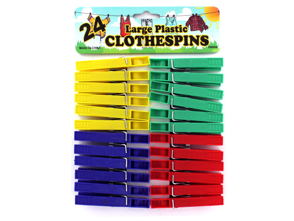 BULK BUYS Plastic clothespins - Pack of 24 at Sears.com