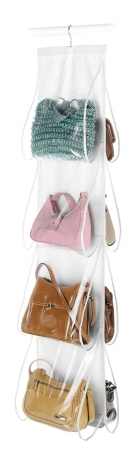Whitmor Mfg. White Hanging Purse Organizer 6044-14