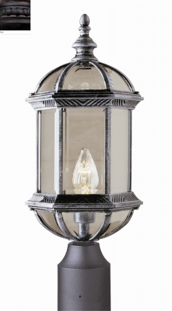 Trans Global Lighting 4186 RT Classic 1 Light Post Top Lantern - Rust at Sears.com