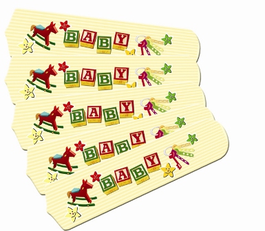 Ceiling Fan Designers 52set-ima-bnty Baby Nursery Toys Blocks Yellow