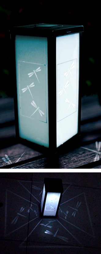 Garden Sun Light E50 Reflection Effect Dragonflies Lantern Solar Light at Sears.com