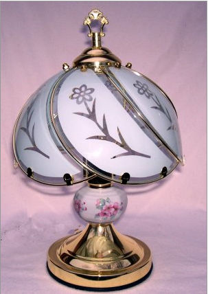 OK LIGHITNG OK-606WG-SP3 14.25 in. Floral Small Touch Lamp at Sears.com
