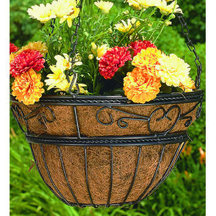 WOODSTREAM CORPORATION Woodstream HPI14-BZ 14 Inch Scroll Braided Hanging Basket WOODSTREAM CORPORATION Woodstream HPI14-BZ 14 Inch Scroll Braided Hanging Basket