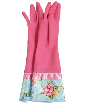 Jessie Steele 802-JS-186 Cottage Kitchen Rose Rubber Gloves at Sears.com
