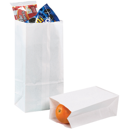 Box Partners BGG108W 7.75 in. x 4.75 in. x 16 in. White Grocery Bags at Sears.com