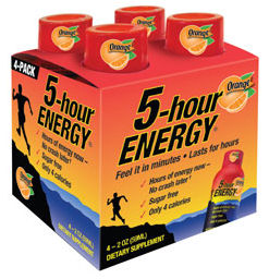Living Essentials 301245 2oz. 5-Hour Energy Orange Flavor 4-Pack at Sears.com