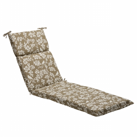 Pillow Perfect 452487 Outdoor Taupe Floral Chaise Lounge Cushion at Sears.com