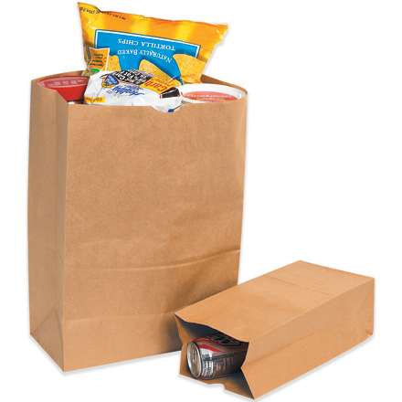 Box Partners BGG120K 12 in. x 7 in. x 21.75 in. Kraft Grocery Bags at Sears.com