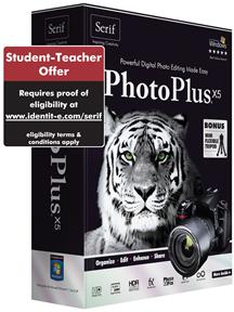 Serif Inc PHPX5USMBRTST Photoplus X5 Student and Teacher Edition at Sears.com