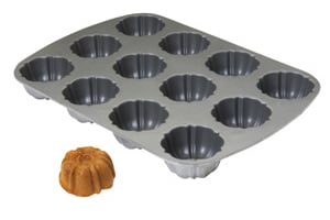 FocusFoodService 952837 Fluted Muffin Pan - 12 Openings - Pack of 6 at Sears.com