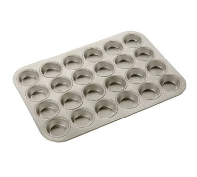 FocusFoodService 977024 Crown Muffin Pan Aluminized Steel Holds - 24 - Muffins - Natural - Pack of 3 at Sears.com