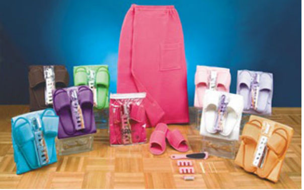 Pendergrass Inc. 5380M Pink Salon Classics Wrap-Medium Slipper Set - Pink at Sears.com