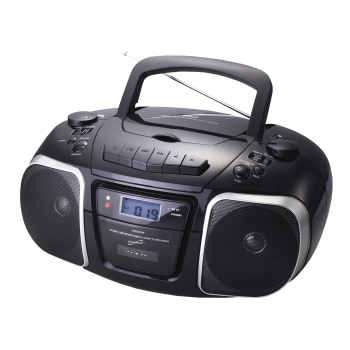 Supersonic MP3-CD Player with USB-AUX Inputs, Cassette Recorder and AM-FM Radio at Sears.com