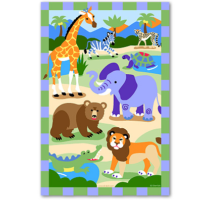 Olive Kids UP-WILD-307 Wild Animals Unframed Art Print at Sears.com