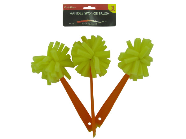 Bulk Buys Sponge puff brush with handle, pack of 3 - Pack of 96 at Sears.com