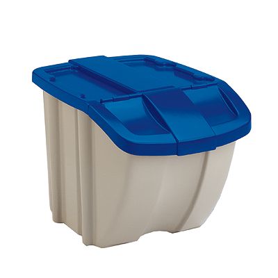 Suncast BH181812 18 Gallon Hopper-Taupe-Blue Lid -Pack of 8 at Sears.com