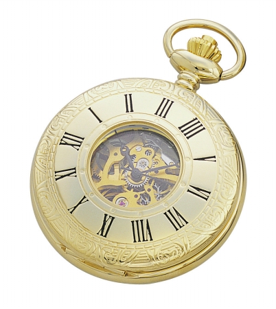 Charles Hubert Charles-Hubert- Paris Brass Gold-Plated Mechanical Hunter Case Pocket Watch #3558 at Sears.com