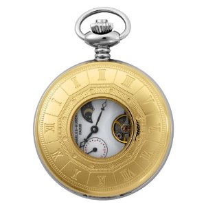 Charles Hubert Charles-Hubert- Paris Stainless Steel Two-Tone Mechanical Hunter Case Pocket Watch #3553-T at Sears.com