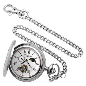 Charles Hubert Charles-Hubert- Paris Stainless Steel Mechanical Hunter Case Pocket Watch #3553-W at Sears.com