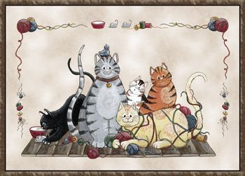 Associated Weavers Custom Printed Rugs GRANNYSCATS Grannys Cats Rug at Sears.com