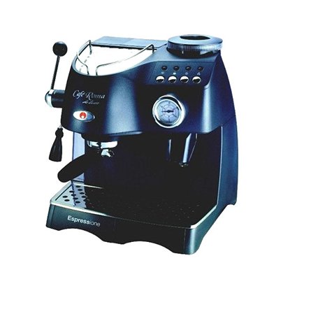 Espressione 1329 Cafe Roma Deluxe Espresso-Cappuccino and Grinder Machine Anthracite