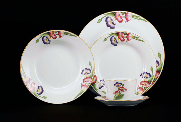 Euland China Ds2 001p Poppy Dinnerware Set Service for 8