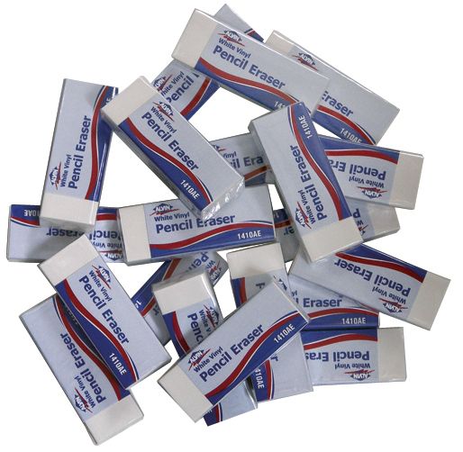 Alvin & Company Alvin 1410AE White Vinyl Pencil Eraser 20pc at Sears.com