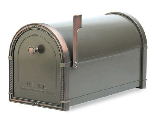 Architectural Mailboxes 5505Z Coronado Mailbox with Antique Copper Accents - Bronze at Sears.com