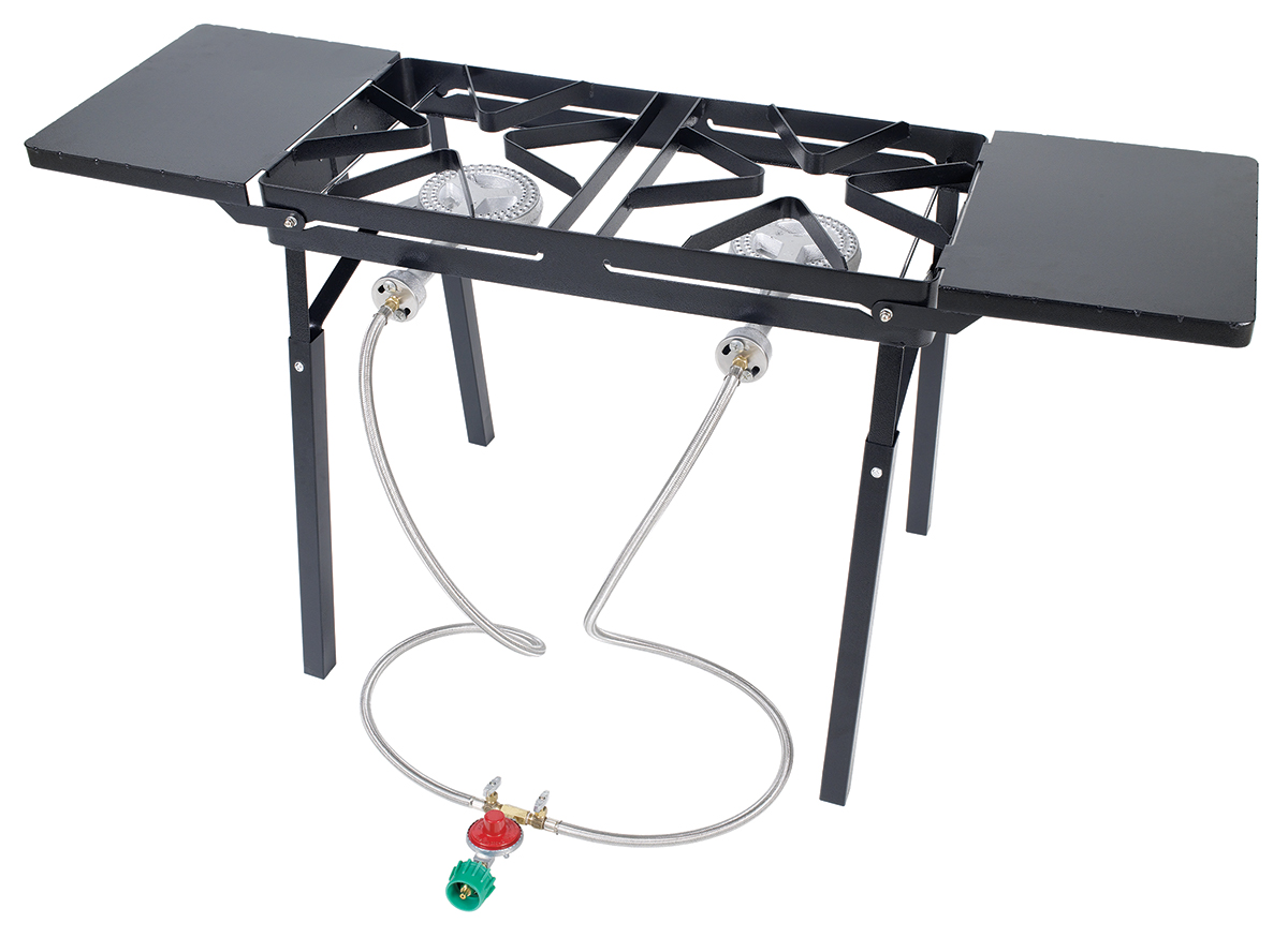 Bayou Classic DB375 Double Burner w Folding Side Shelves at Sears.com