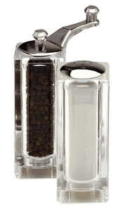 Chef Specialties 08370 4.5 Inch - 11cm MalibuAcrylic Pepper Mill Salt Shaker Set at Sears.com