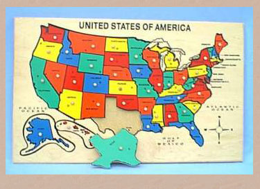 Hollow Woodworks UMP USA Map Puzzle at Sears.com